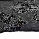 46" Black Hawaii Nighttime Skyline Lumbar Decorative Pillow - Homeroots