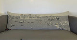 46" White Hawaii Daylight Skyline Lumbar Decorative Pillow - Homeroots - Flyclothing LLC