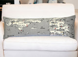 46" White Michigan Daylight Skyline Lumbar Decorative Pillow - Homeroots - Flyclothing LLC