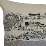 46" White New Orleans Daylight Skyline Lumbar Decorative Pillow - Homeroots - Flyclothing LLC