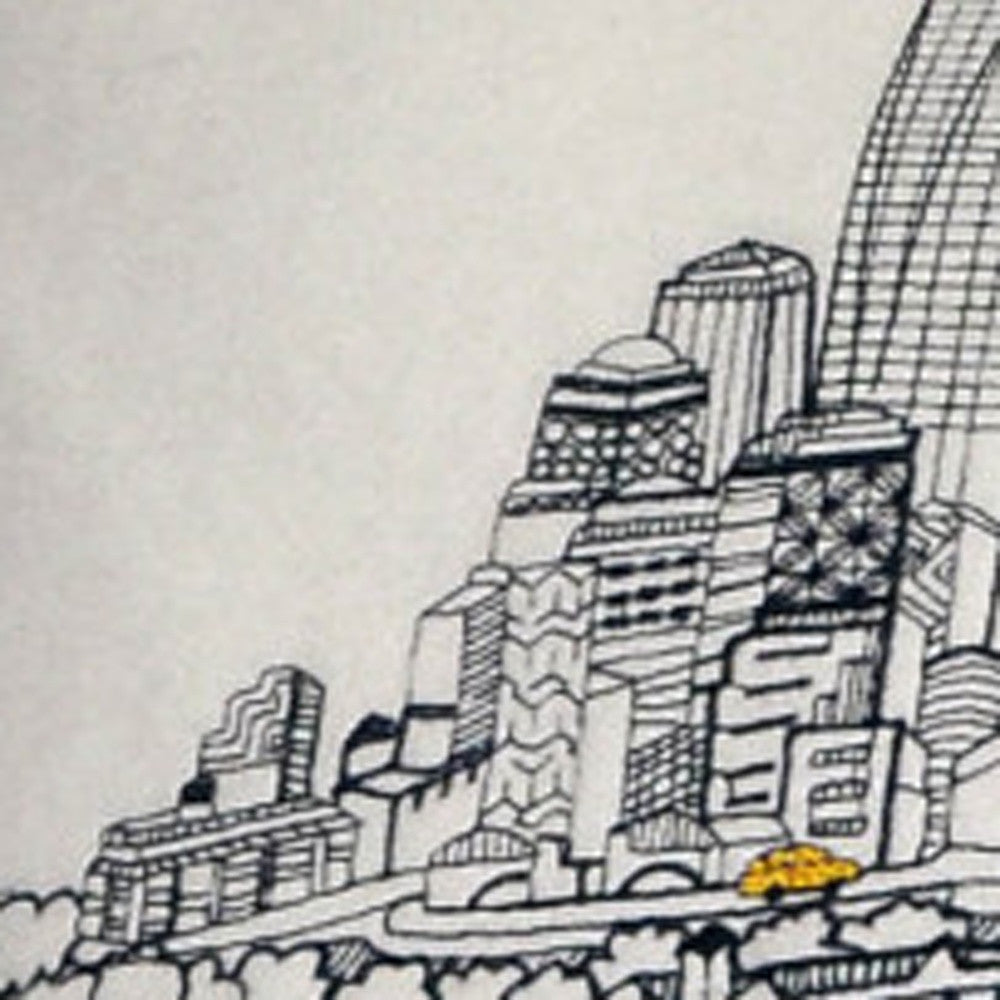 46" White NYC Daylight Skyline Lumbar Decorative Pillow - Homeroots - Flyclothing LLC