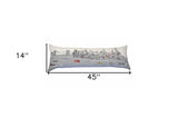 46" White NYC Daylight Skyline Lumbar Decorative Pillow - Homeroots - Flyclothing LLC