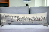 46" White Philadelphia Daylight Skyline Lumbar Decorative Pillow - Homeroots - Flyclothing LLC