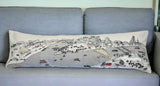 46" White Pittsburgh Daylight Skyline Lumbar Decorative Pillow - Homeroots - Flyclothing LLC