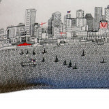 46" White Seattle Daylight Skyline Lumbar Decorative Pillow - Homeroots - Flyclothing LLC