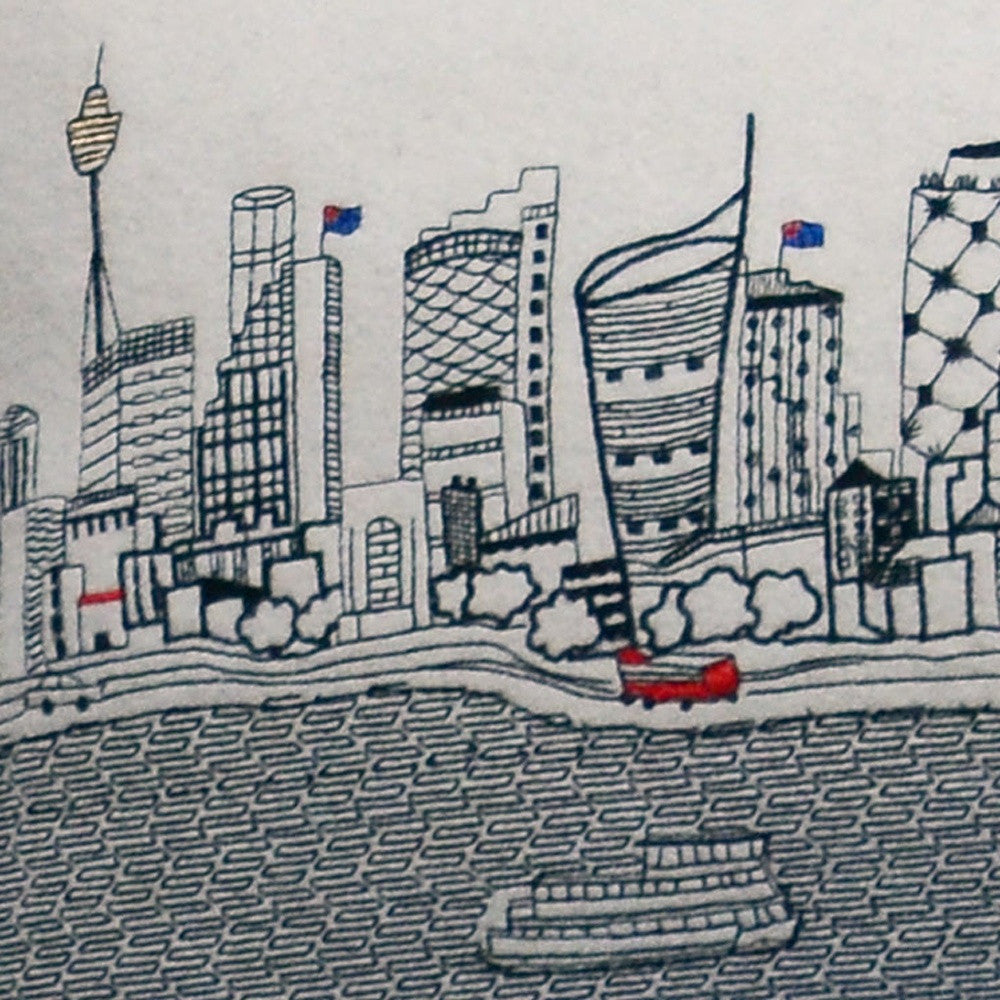 46" White Sydney Daylight Skyline Lumbar Decorative Pillow - Homeroots - Flyclothing LLC