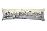 46" White Tokyo Daylight Skyline Lumbar Decorative Pillow - Homeroots - Flyclothing LLC