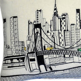 46" White Tokyo Daylight Skyline Lumbar Decorative Pillow - Homeroots - Flyclothing LLC
