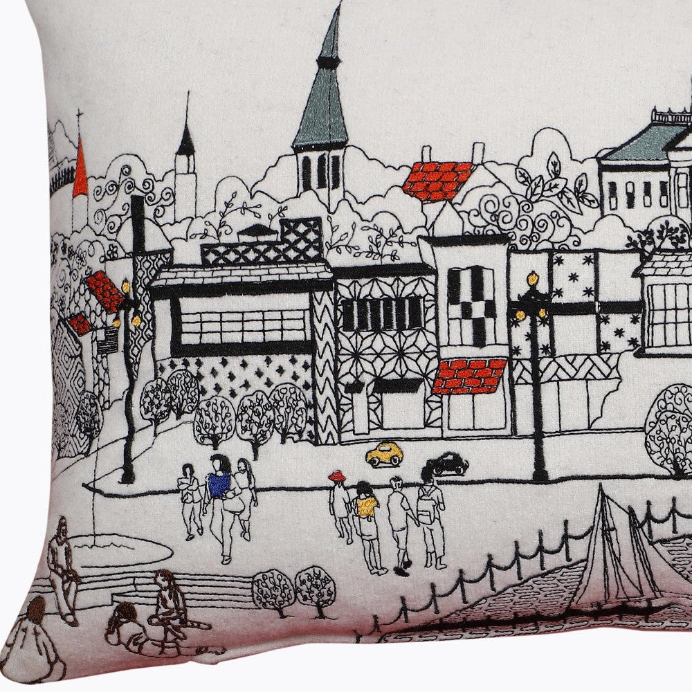 14" X 24" Cream Wool Lumbar Throw Pillow - Homeroots - Flyclothing LLC