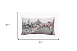 14" X 24" Cream Wool Lumbar Throw Pillow - Homeroots