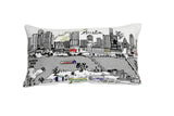 25" White Austin Daylight Skyline Lumbar Decorative Pillow - Homeroots - Flyclothing LLC