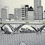 25" White Cleveland Daylight Skyline Lumbar Decorative Pillow - Homeroots - Flyclothing LLC