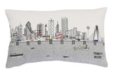 25" White Dallas Daylight Skyline Lumbar Decorative Pillow - Homeroots - Flyclothing LLC