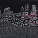 14" X 24" Black and White Hometown Pride Wool Lumbar Throw Pillow - Homeroots - Flyclothing LLC