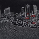 14" X 24" Black and White Hometown Pride Wool Lumbar Throw Pillow - Homeroots