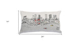 14" X 24" Cream Wool Lumbar Throw Pillow - Homeroots - Flyclothing LLC