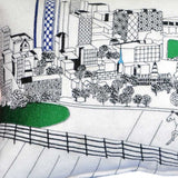 25" White Lexington Daylight Skyline Lumbar Decorative Pillow - Homeroots - Flyclothing LLC