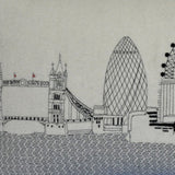 25" White London Daylight Skyline Lumbar Decorative Pillow - Homeroots - Flyclothing LLC