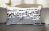 25" White New Orleans Daylight Skyline Lumbar Decorative Pillow - Homeroots - Flyclothing LLC