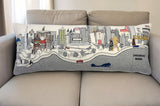 25" White Tulsa Daylight Skyline Lumbar Decorative Pillow - Homeroots - Flyclothing LLC