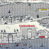 35" White Amsterdam Daylight Skyline Lumbar Decorative Pillow - Homeroots - Flyclothing LLC