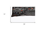 35" Black Annapolis Nighttime Skyline Lumbar Decorative Pillow - Homeroots - Flyclothing LLC