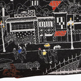 35" Black Annapolis Nighttime Skyline Lumbar Decorative Pillow - Homeroots - Flyclothing LLC