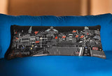 35" Black Annapolis Nighttime Skyline Lumbar Decorative Pillow - Homeroots - Flyclothing LLC