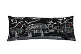 35" Black Aspen Nighttime Skyline Lumbar Decorative Pillow - Homeroots - Flyclothing LLC