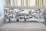 35" White Aspen Daylight Skyline Lumbar Decorative Pillow - Homeroots - Flyclothing LLC
