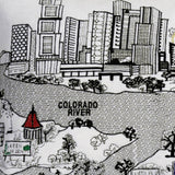 35" White Austin Daylight Skyline Lumbar Decorative Pillow - Homeroots - Flyclothing LLC