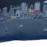35" Black Dallas Nighttime Skyline Lumbar Decorative Pillow - Homeroots - Flyclothing LLC