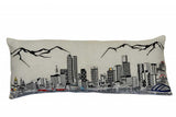 35" White Denver Daylight Skyline Lumbar Decorative Pillow - Homeroots - Flyclothing LLC