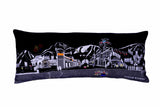 35" Black Jackson Nighttime Skyline Lumbar Decorative Pillow - Homeroots - Flyclothing LLC