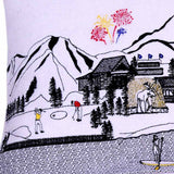 35" White Jackson Daylight Skyline Lumbar Decorative Pillow - Homeroots