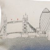 35" White London Daylight Skyline Lumbar Decorative Pillow - Homeroots - Flyclothing LLC
