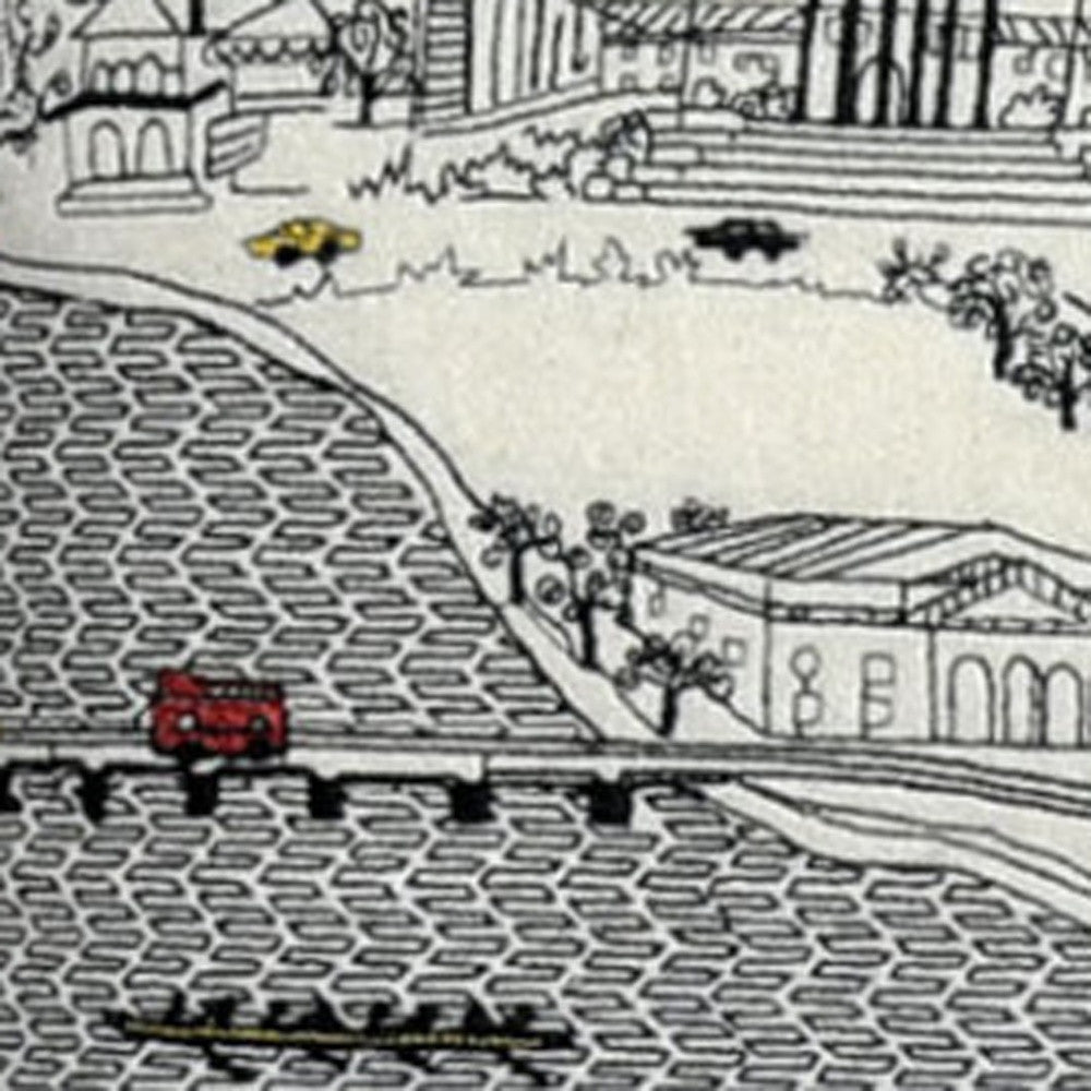 35" White Philadelphia Daylight Skyline Lumbar Decorative Pillow - Homeroots - Flyclothing LLC