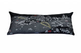 35" Black Pittsburgh Nighttime Skyline Lumbar Decorative Pillow - Homeroots - Flyclothing LLC