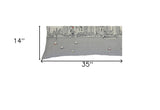 35" White Portland Daylight Skyline Lumbar Decorative Pillow - Homeroots - Flyclothing LLC