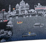 35" Black Rome Nighttime Skyline Lumbar Decorative Pillow - Homeroots - Flyclothing LLC