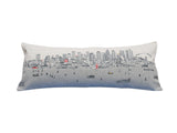 35" White Seattle Daylight Skyline Lumbar Decorative Pillow - Homeroots - Flyclothing LLC