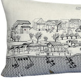 35" White St Michael's Daylight Skyline Lumbar Decorative Pillow - Homeroots - Flyclothing LLC