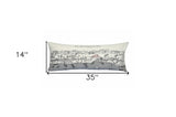 35" White St Michael's Daylight Skyline Lumbar Decorative Pillow - Homeroots - Flyclothing LLC