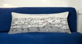 35" White St Michael's Daylight Skyline Lumbar Decorative Pillow - Homeroots - Flyclothing LLC
