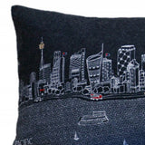 35" Black Sydney Nighttime Skyline Lumbar Decorative Pillow - Homeroots - Flyclothing LLC