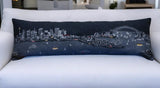 35" Black Sydney Nighttime Skyline Lumbar Decorative Pillow - Homeroots - Flyclothing LLC