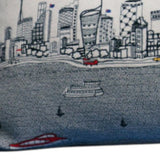 35" White Sydney Daylight Skyline Lumbar Decorative Pillow - Homeroots - Flyclothing LLC