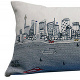 35" White Sydney Daylight Skyline Lumbar Decorative Pillow - Homeroots - Flyclothing LLC