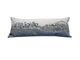 35" White Sydney Daylight Skyline Lumbar Decorative Pillow - Homeroots - Flyclothing LLC