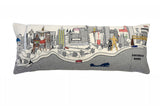 35" White Tulsa Daylight Skyline Lumbar Decorative Pillow - Homeroots - Flyclothing LLC